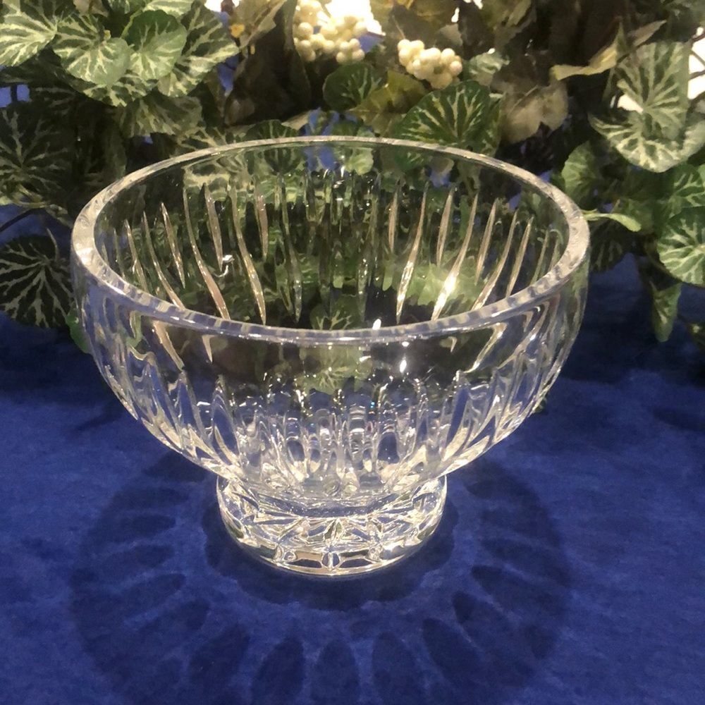 GIFT IDEA—Wedding Gift! Waterford Signed Cut Crystal Bowl